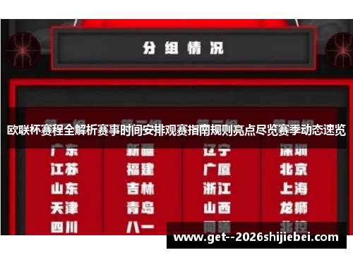 欧联杯赛程全解析赛事时间安排观赛指南规则亮点尽览赛季动态速览